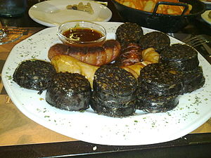 Blood sausage (black sausage) Iberian Peninsula style