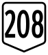 Route 208 shield
