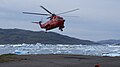 Air Greenland Sikorsky S-61N helicopter, incoming from Qaqortoq Heliport, bound for Narsarsuaq Airport