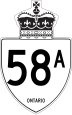 Highway 58A marker