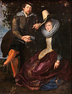 דיוקן עצמי של הצייר פטר פאול רובנס ואשתו איזבלה אוחזים ידיים