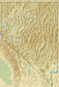 Map showing the location of Wheeler Peak Glacier