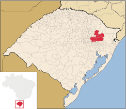 Regione Metropolitana di Serra Gaúcha – Mappa