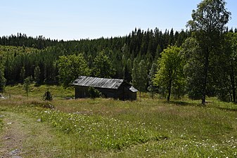 Bastu och vedbod.