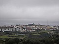 Blick auf Guarda in der Dämmerung