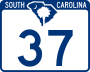 South Carolina Highway 37 marker