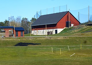 En av klubbens båda lador.