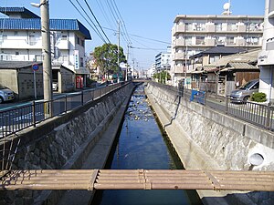 天籟寺地区を流れる天籟寺川（菅原・沖台付近）