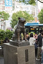 當前位於澀谷的第二代忠犬八公像