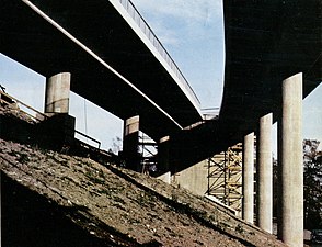 Viadukten i Midsommarkransen, 1966.