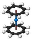 Uranocene ball-and-stick model