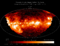 Image 46The distribution of ionized hydrogen (known by astronomers as H II from old spectroscopic terminology) in the parts of the Galactic interstellar medium visible from the Earth's northern hemisphere as observed with the Wisconsin Hα Mapper (Haffner et al. 2003) harv error: no target: CITEREFHaffnerReynoldsTufteMadsen2003 (help). (from Interstellar medium)