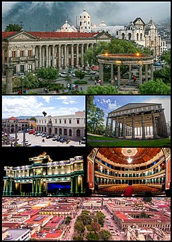 Historical buildings, Streets, Minerva Temple, Arch sixth state of Los Altos, Interior of Municipal Theater and Historical center.