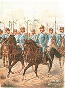 Sächsisches Garde-Reiter-Regiment im Koller, 1891