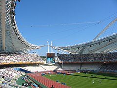 Das Olympiastadion im Olympia-Sportkomplex Athen