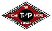 Logo der Texas Pacific Railroad