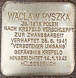 Stolperstein für Waclaw Ryszka