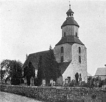 Nordwestansicht der Kirche (1914)