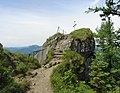 Der Kranzhorngipfel besteht aus einem Felsvorsprung