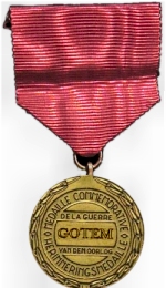 Shown is the Gotem medal, awarded to those who fought in The Second Battle of Gotem. Awarded by Charlesxavier 23:14, 16 June 2006 (UTC)