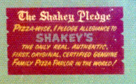 Shakey's had its own "pledge of allegiance" in the early 1970s.