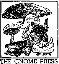 first logo for Gnome Press designed by David A. Kyle