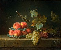 Still Life with Peaches and Grapes