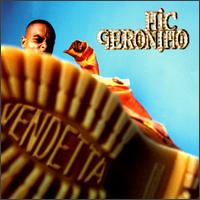 An image showing the sole of a shoe in foreground, with the album title imprinted on it. Mic Geronimo is in background, partly blocked by the shoe.