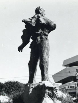 The Burhaniye Atatürk Monument (1967) before it was removed.