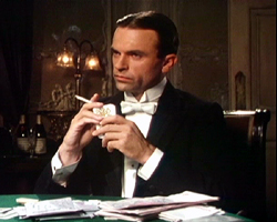 Sam Neill portraying Reilly in the TV miniseries Reilly, Ace of Spies (1983).