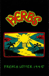 Cover image for French Letter 1995, with a cartoon image of a mushroom cloud over the ocean and small islands.