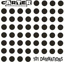 Several rows and columns of black dots against a white background, with the band's logo in the top-left and the album's title in the bottom-right