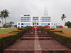 Tacloban City Hall garden view