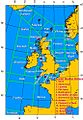 Map of the zones in the BBC Shipping Forecast.