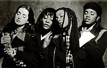Eternal in 1993. From left to right: Louise Redknapp, Vernie Bennett, Easther Bennett, and Kéllé Bryan