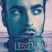 Photo showing Mengoni's wet head in water up to his lower lip.