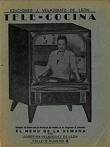 Cover of the book "Tele-cocina" by Josefina Velázquez de León.