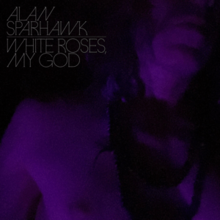 A dark purple, human-shaped figure over a black background. The artist's and album's names are typed in all caps gray text in the top-left corner.