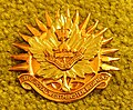 Officers' and Chief Warrant Officers' hat badge of The Royal Westminster Regiment, as worn after 1967