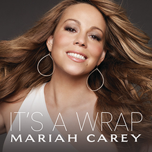 Mariah Carey smiling in a white dress behind the text "It's a Wrap – Mariah Carey"