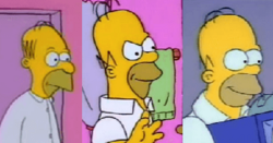 The design of Homer as he has changed since 1987