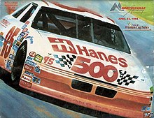 The 1995 Hanes 500 program cover.