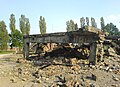 One of the destroyed gas chambers at Auschwitz concentration camp.