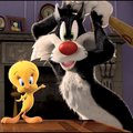 Sylvester and Tweety in "I Tawt I Taw a Puddy Tat"