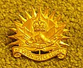 Hat badge of The Westminster Regiment, as worn during World War II