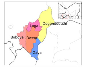 Gaya Department location in the region
