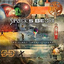 A collage of all previous Spock's Beard album covers, with each of the letters in the band's logo taken from the original covers.