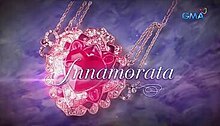 An image of a ruby necklace, over a purple background. The series title is displayed on the center of the image. The logo of GMA Network is displayed on the upper right side of the image.