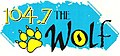 "104-7 The Wolf WEXT" logo from 2004-2005