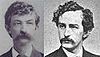 Thomas Hines (left) and John Wilkes Booth (right)